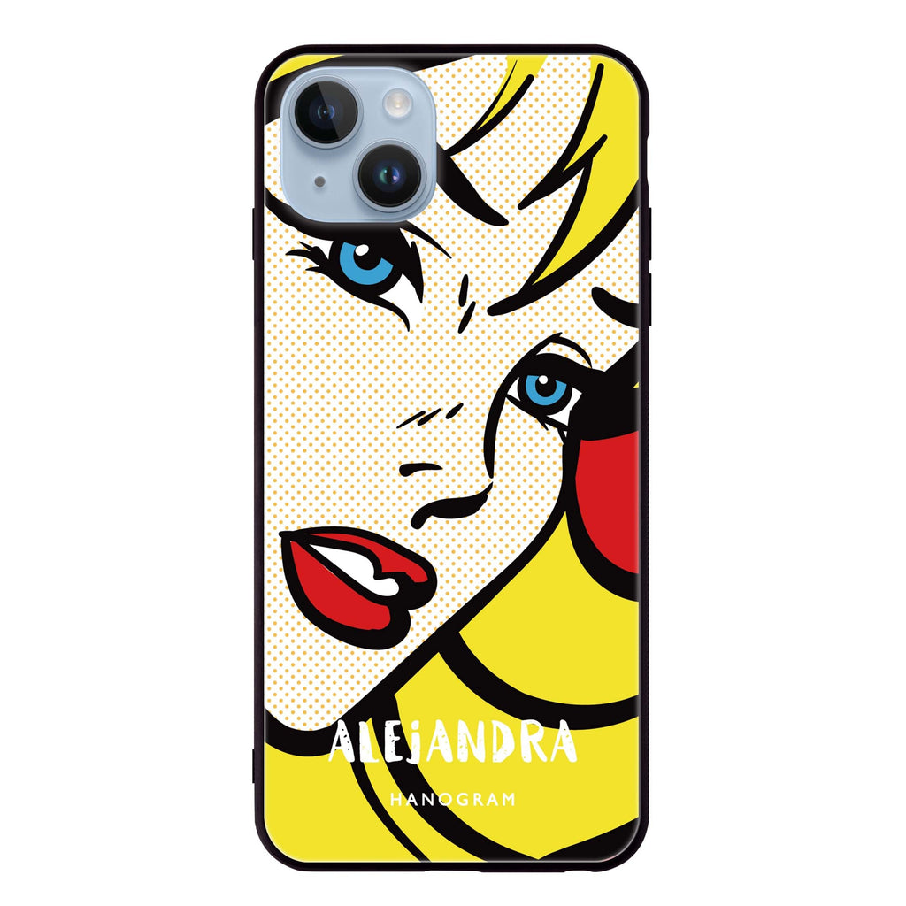 Pop Girl iPhone 14 Plus Glass Case