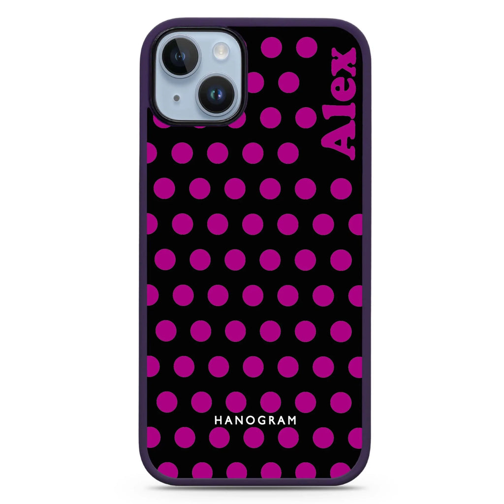Wave Dots iPhone 14 Plus MagSafe Compatible Impact Guard Bumper Case