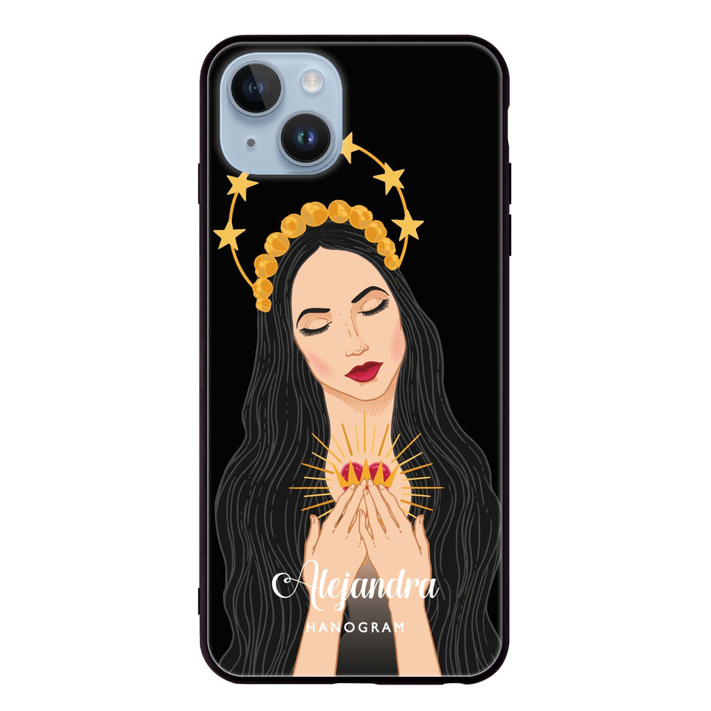 The Virgin Mary iPhone 14 Plus Glass Case