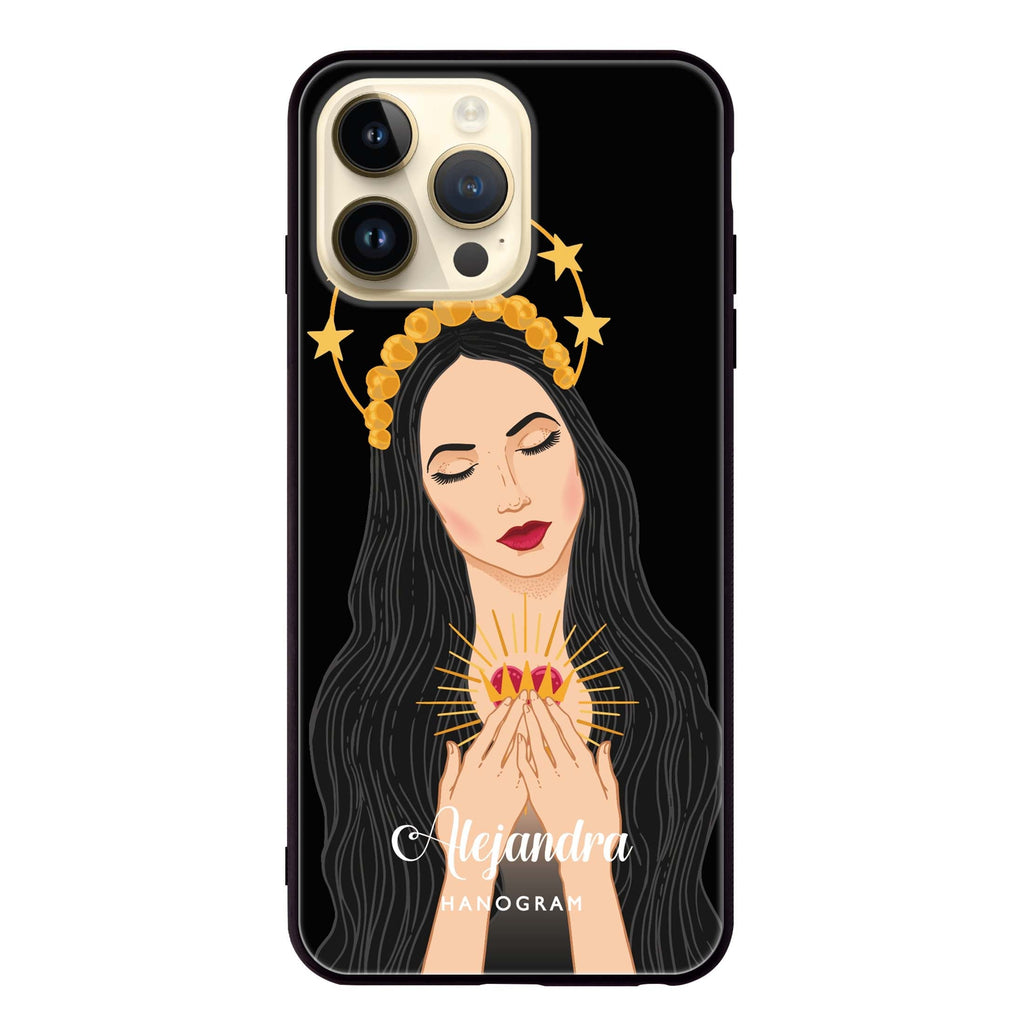 The Virgin Mary iPhone 13 Pro Glass Case