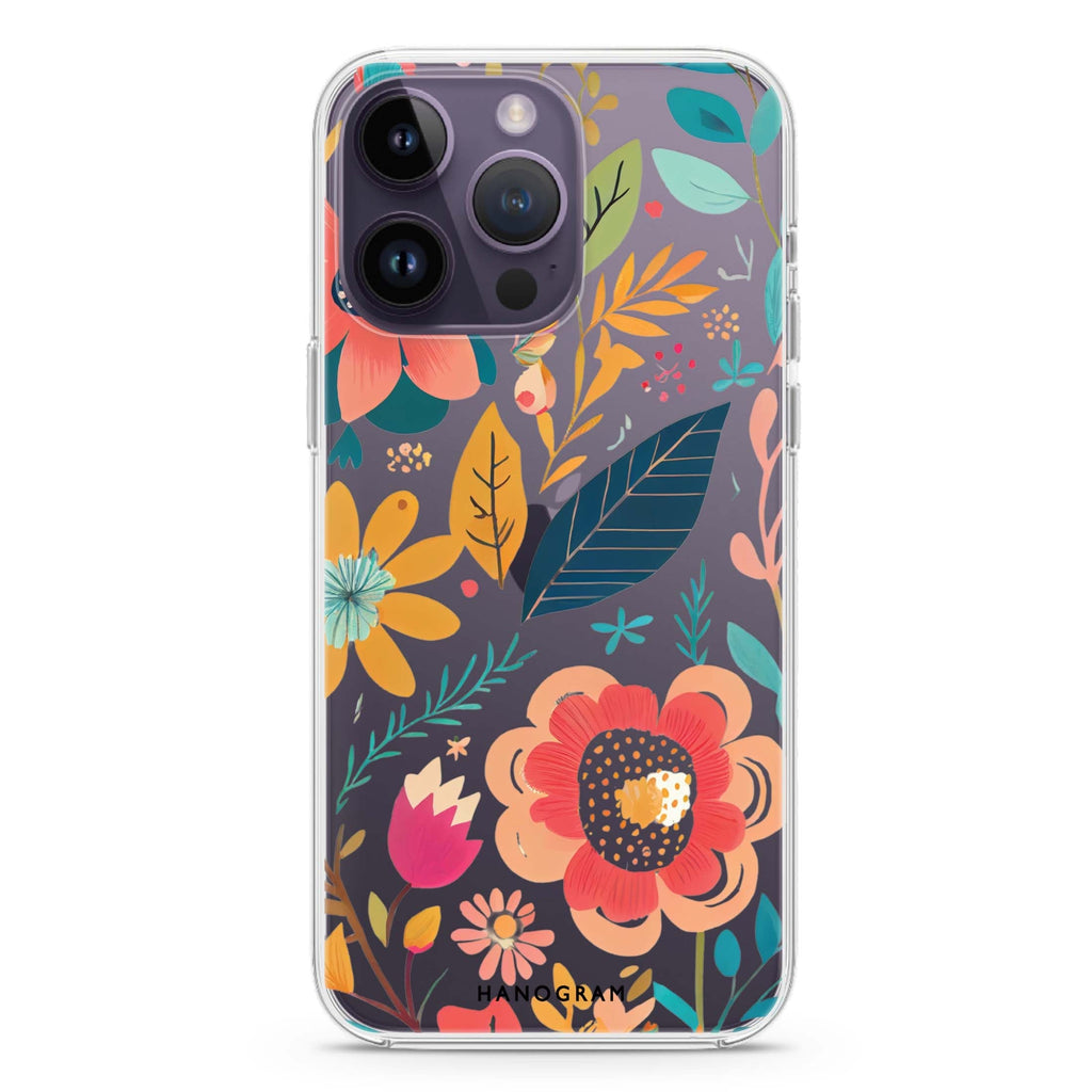 Pretty Florals iPhone 14 Pro Max Ultra Clear Case