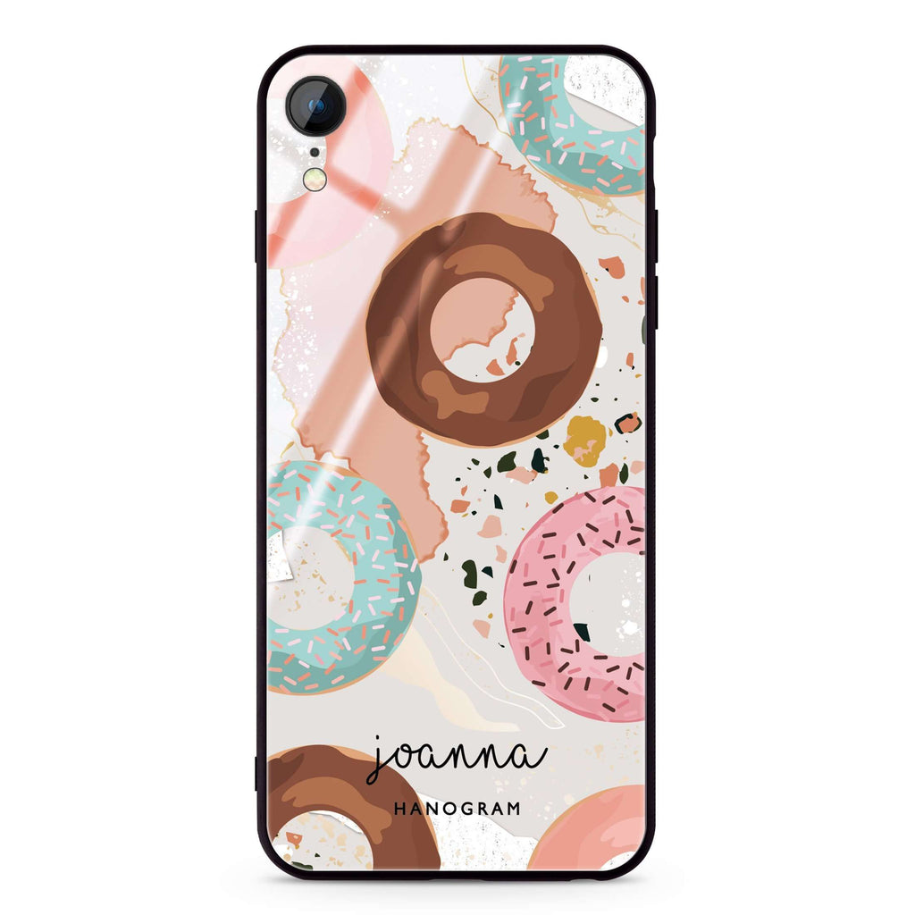 Donuts Land iPhone XR Glass Case