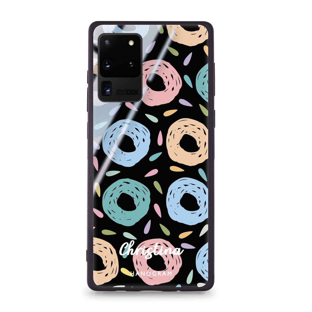 Artistic Donuts Samsung Glass Case