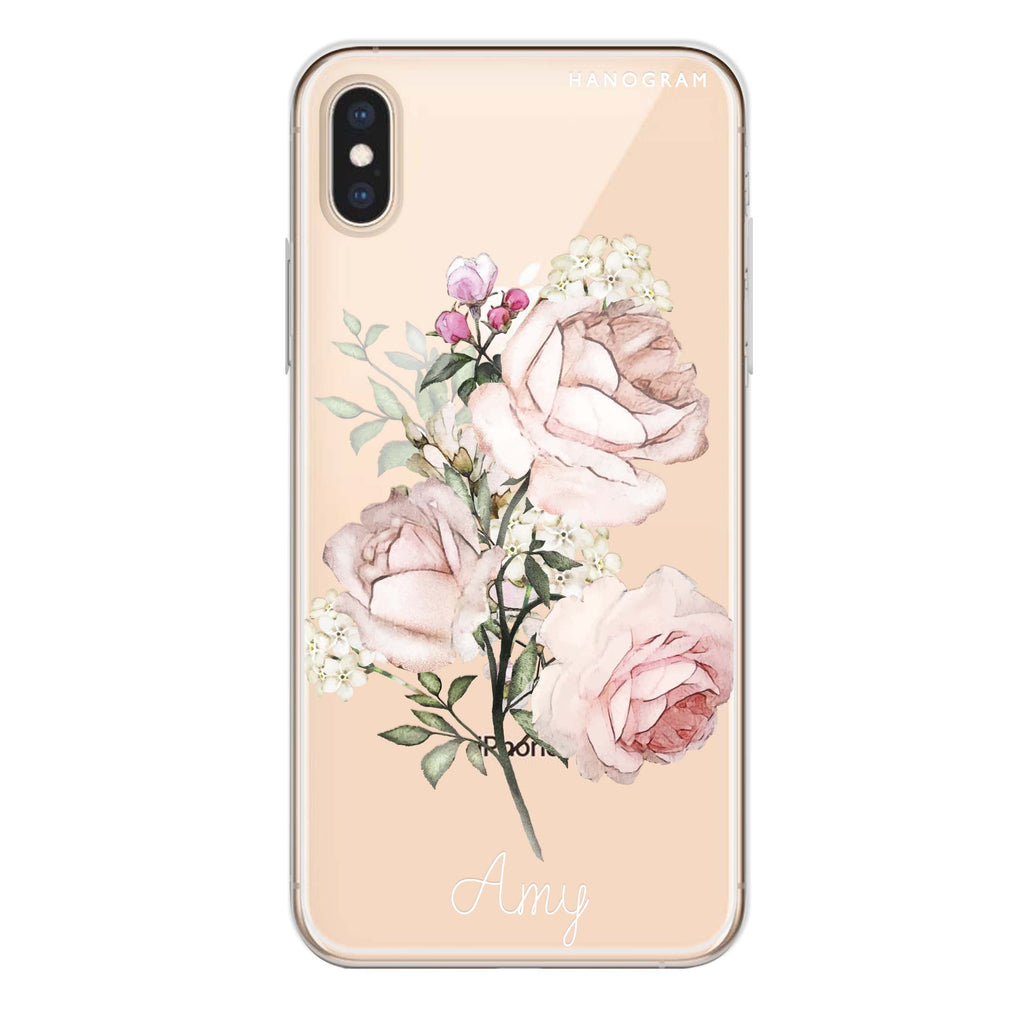 Elegant Rose II iPhone XS Max Ultra Clear Case