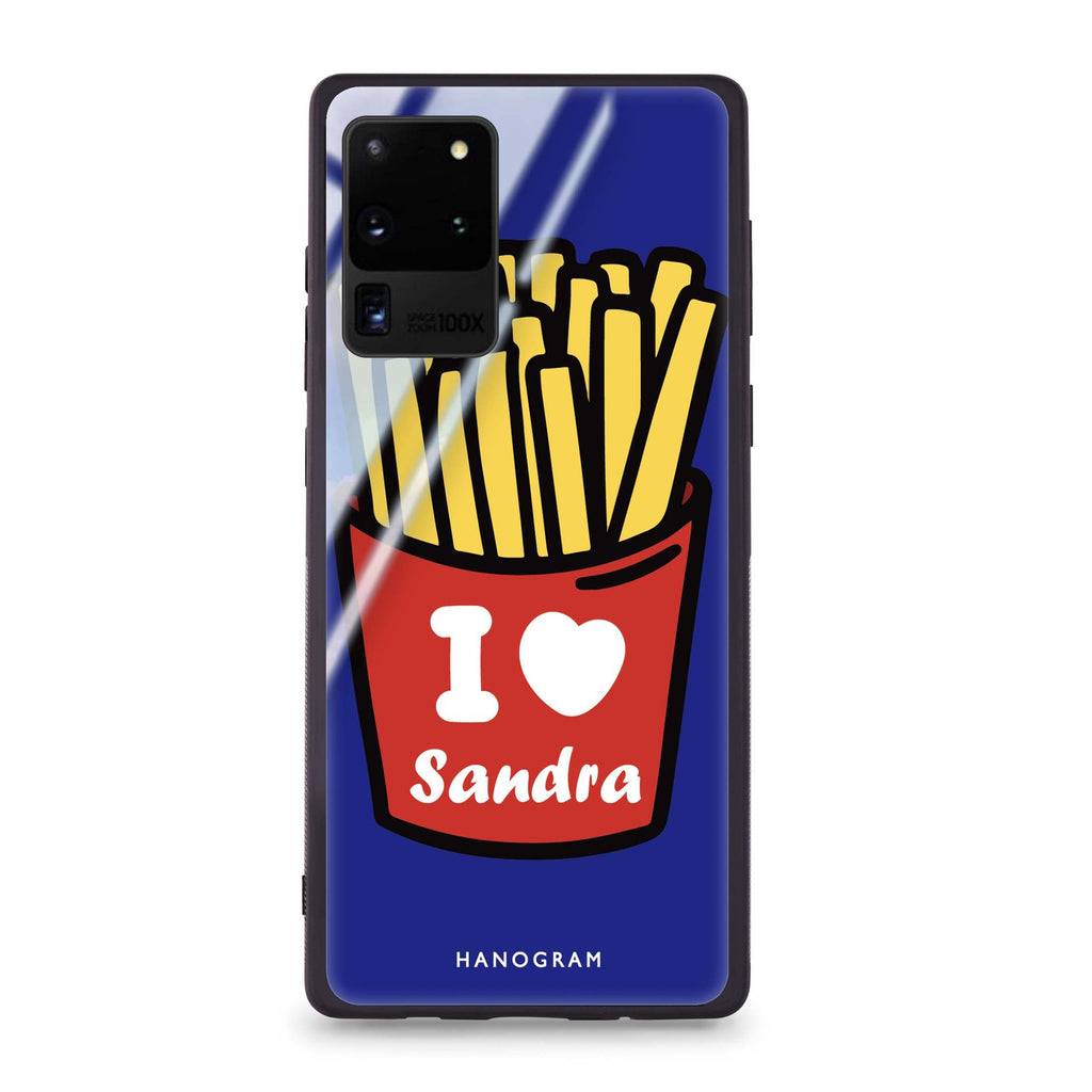 I Love French Fries Samsung Glass Case