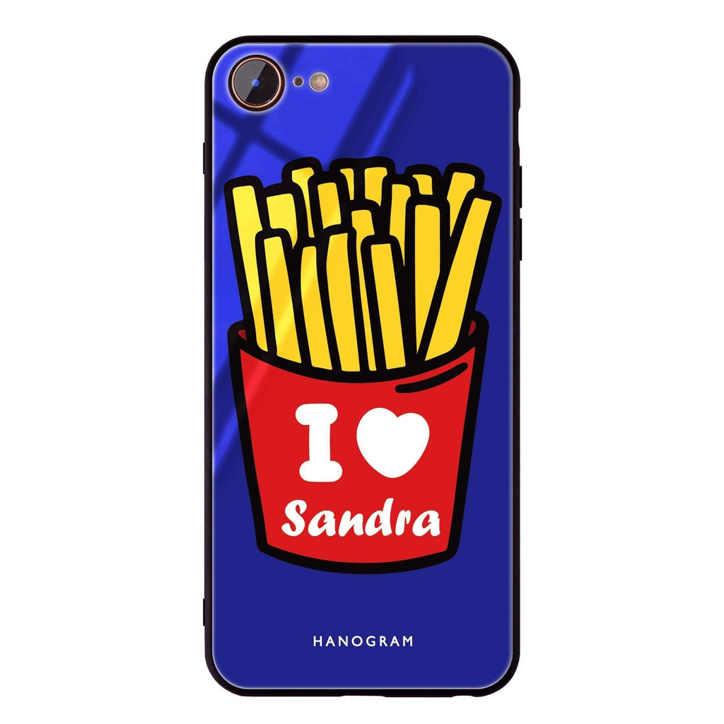 I Love French Fries iPhone 7 Glass Case