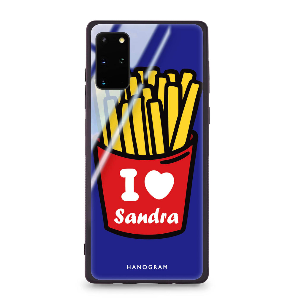 I Love French Fries Samsung S20 Plus Glass Case