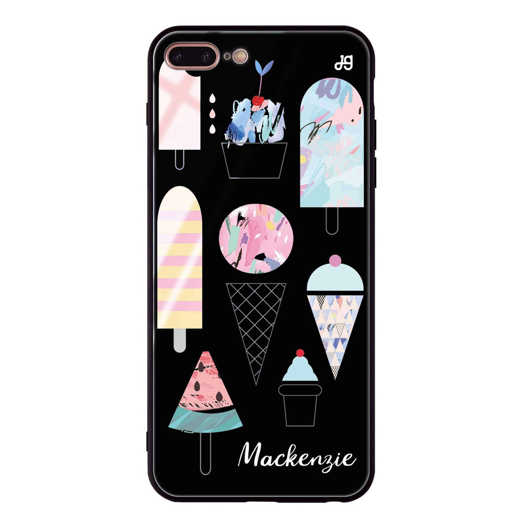 Artistic Ice cream I iPhone 8 Plus Glass Case