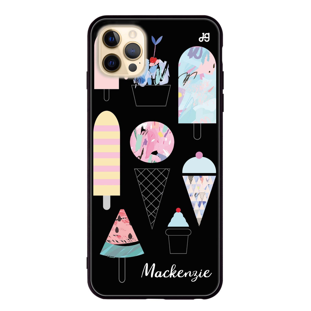 Artistic Ice cream I iPhone 12 Pro Glass Case