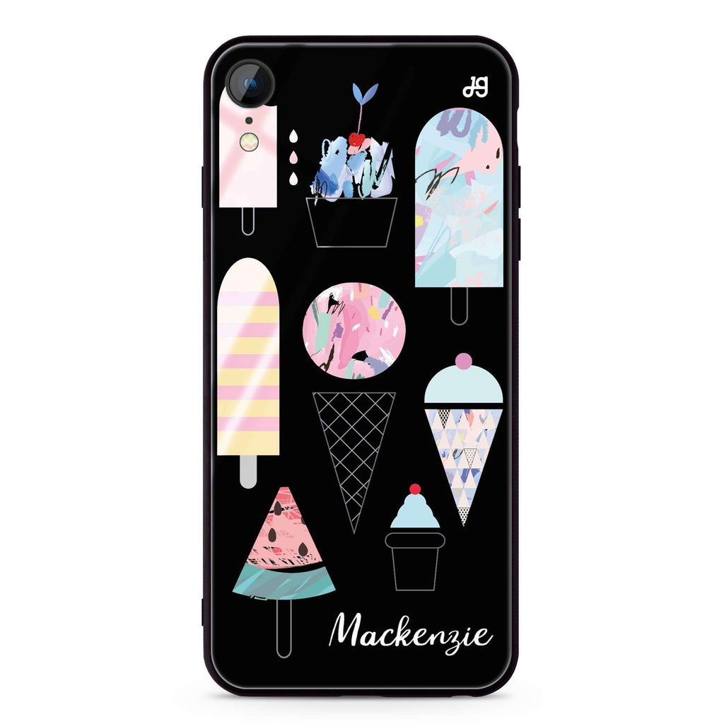 Artistic Ice cream I iPhone XR Glass Case