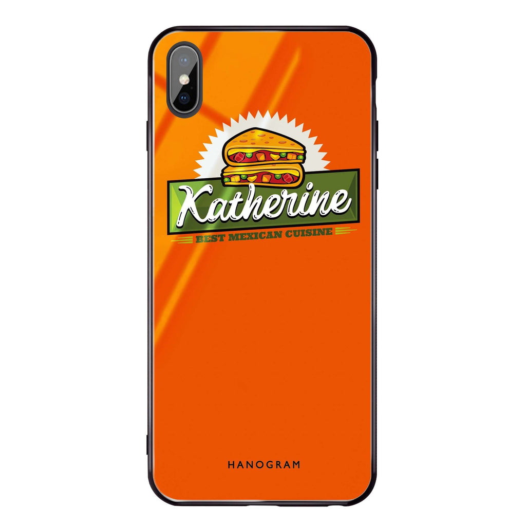Pizza Food I iPhone XS Glass Case