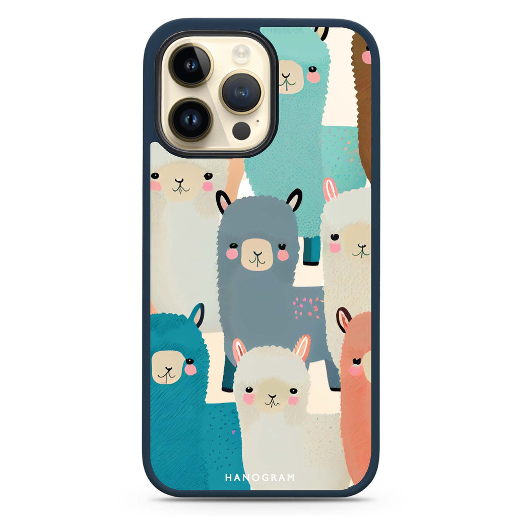 Cute Alpaca MagSafe Compatible Impact Guard Bumper Case