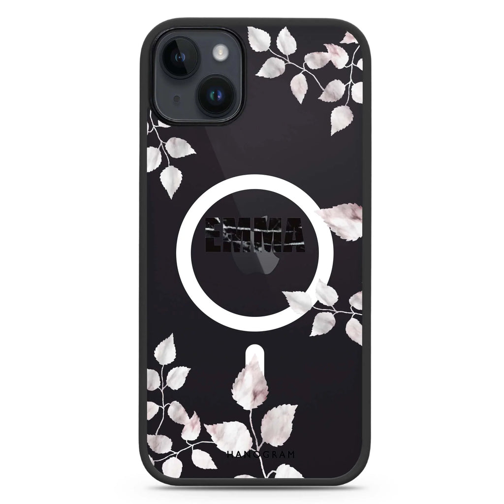 Life Simple Floral iPhone 14 Plus MagSafe Compatible Impact Guard Bumper Case