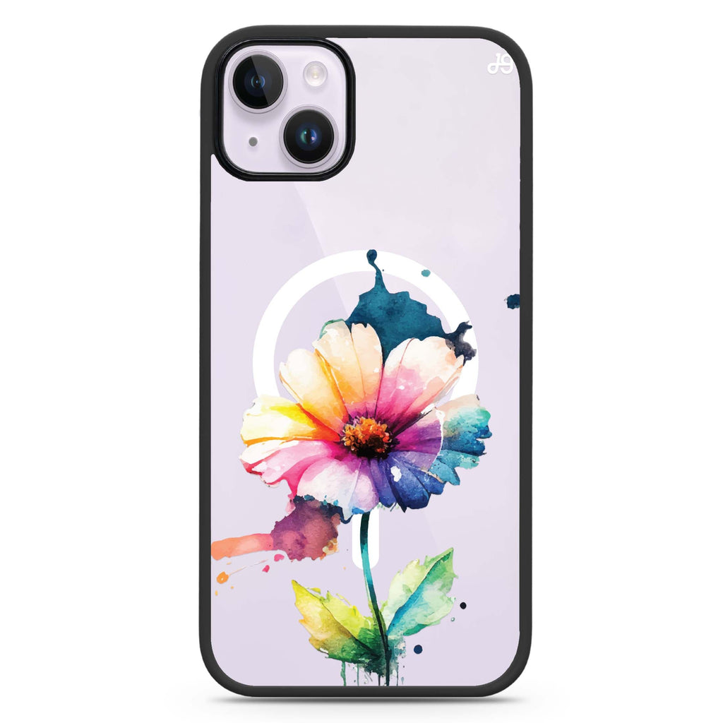 A Beautiful Flower iPhone 14 Plus MagSafe Compatible Impact Guard Bumper Case