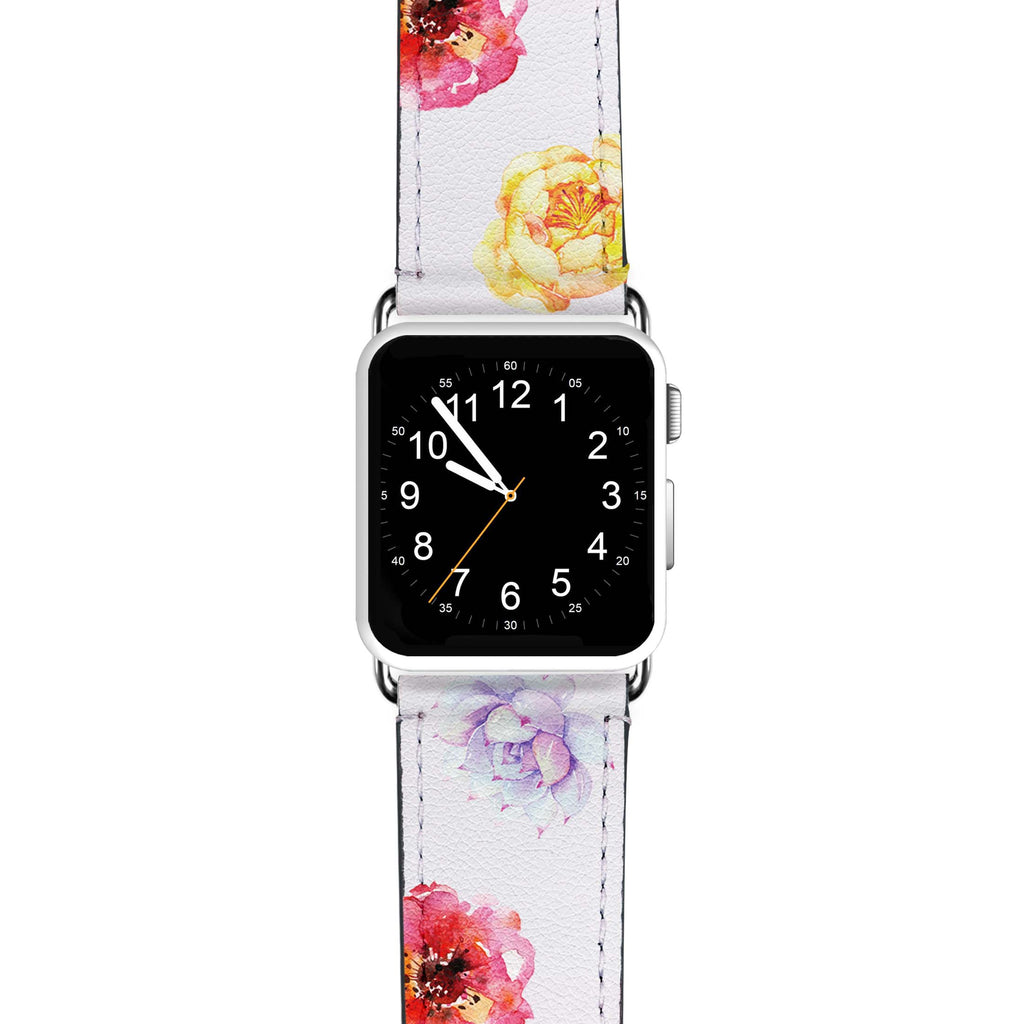 Colorful Watercolor Flowers APPLE WATCH BANDS