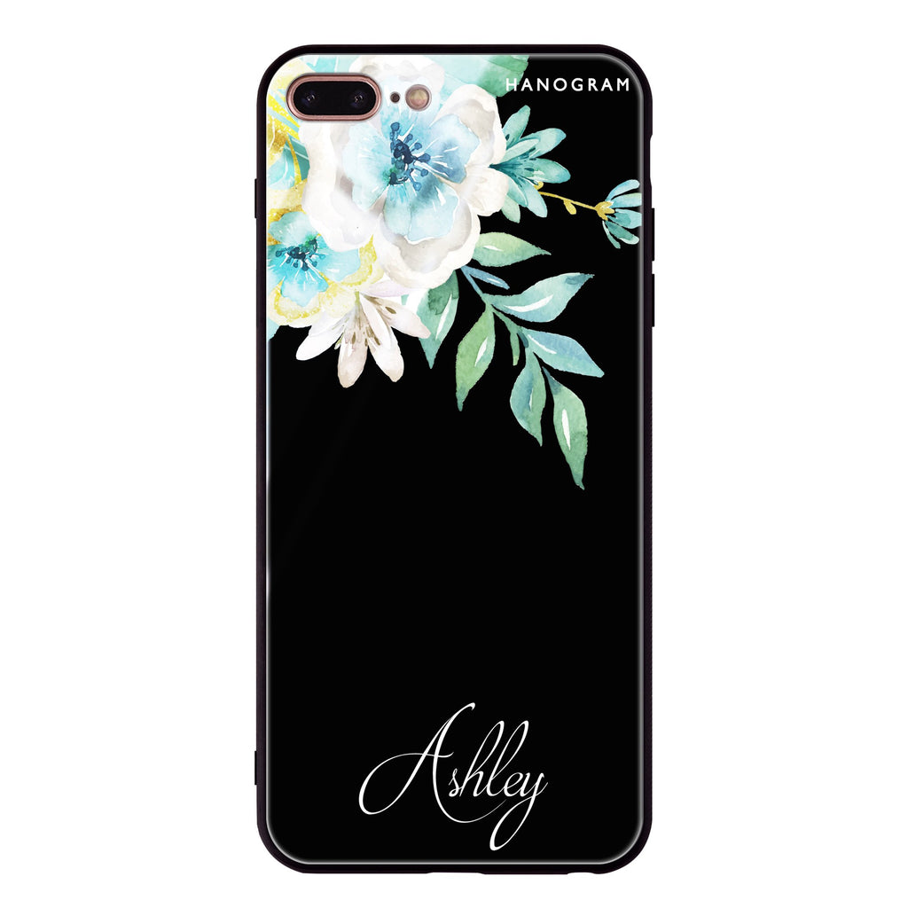 Watercolor Flowers iPhone 8 Plus Glass Case