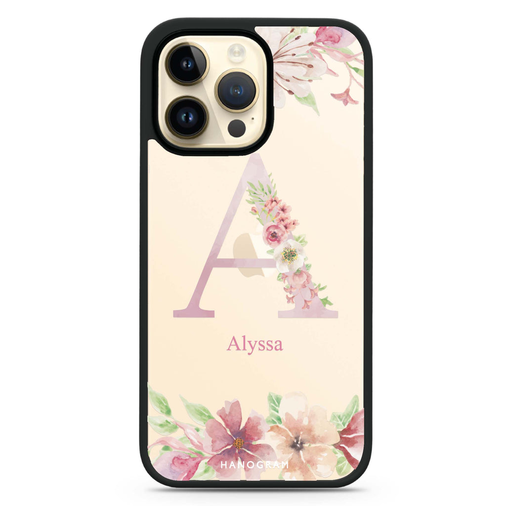 Monogram & Floral Impact Guard Bumper Case