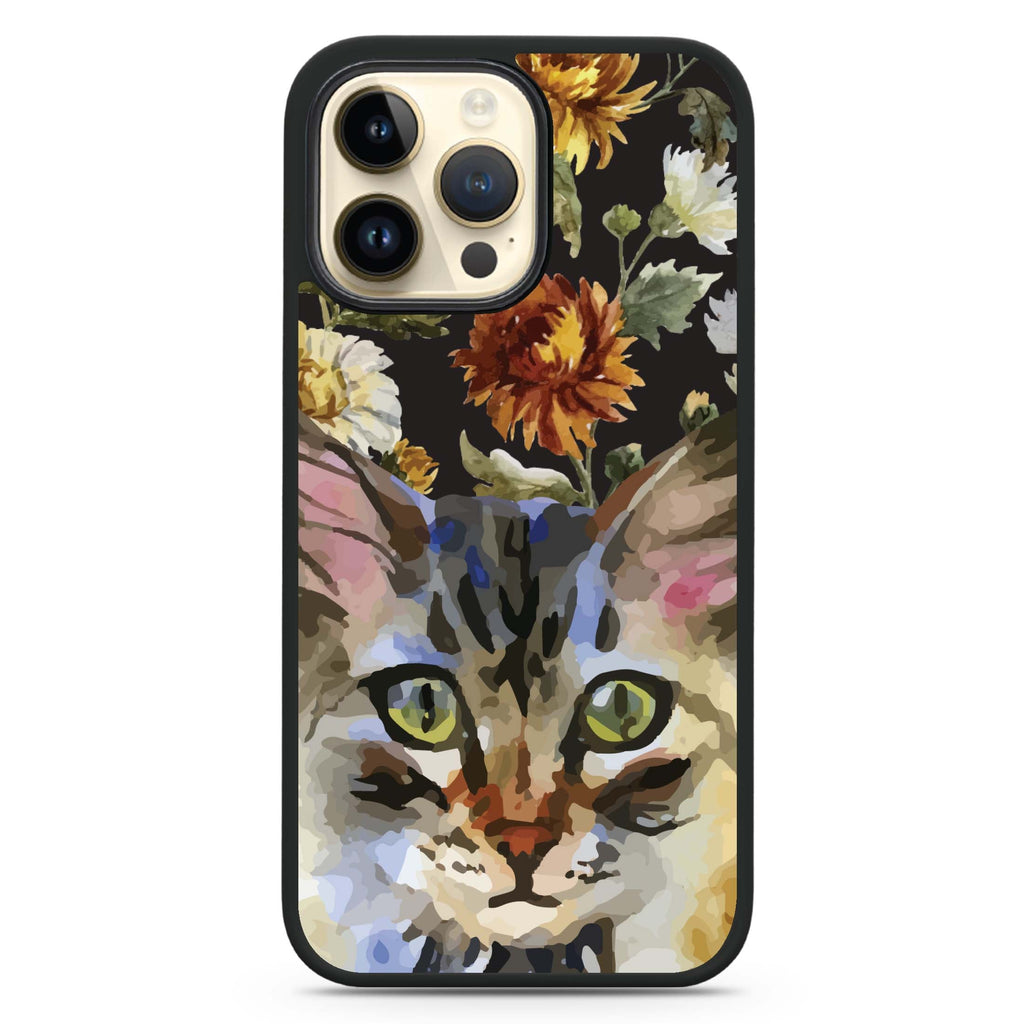Watercolour Cat MagSafe Compatible Impact Guard Bumper Case