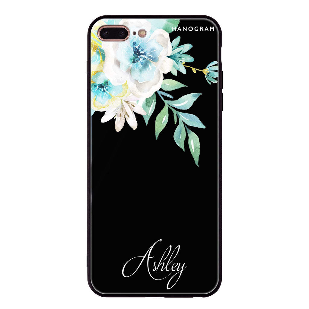 Watercolor Flowers iPhone 7 Plus Glass Case