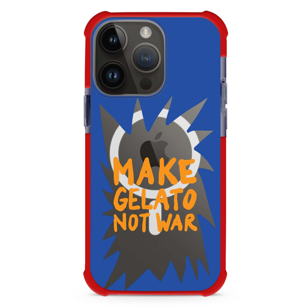 Make Gelato Not War MagSafe Compatible Ultra Shockproof Case