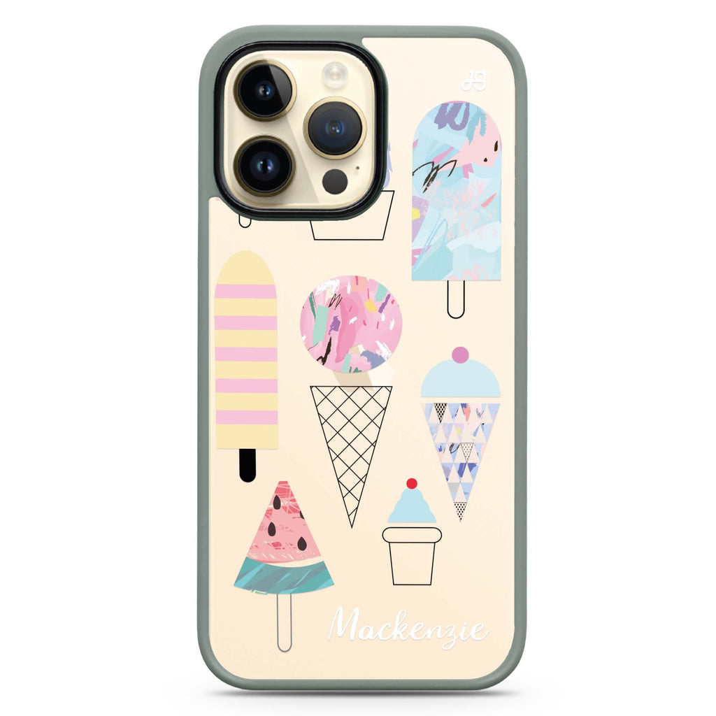 Artistic Ice cream II iPhone 13 Pro Impact Guard Bumper Case