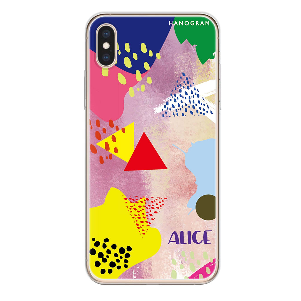 Trendy Abstract III iPhone XS Ultra Clear Case