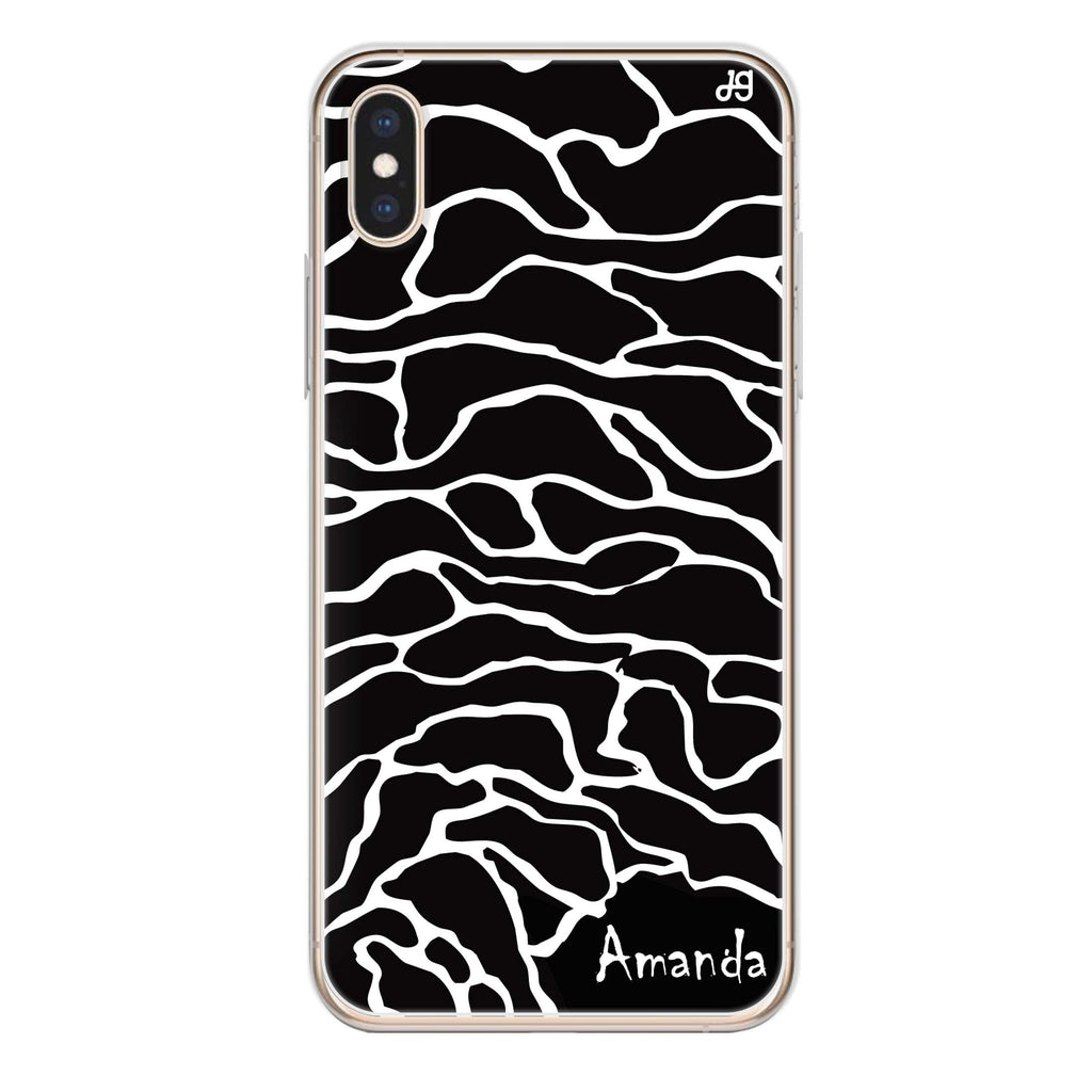 Contour Mapping iPhone XS Ultra Clear Case