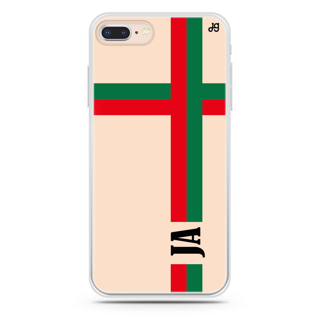 Matching Stripes iPhone 7 Plus Ultra Clear Case