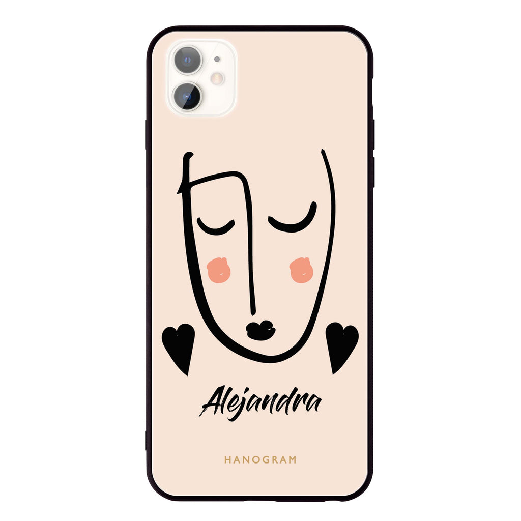 Lovely Face iPhone 11 Glass Case