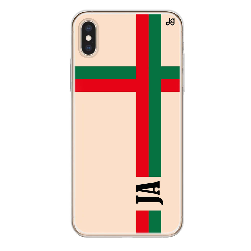 Matching Stripes iPhone XS Ultra Clear Case