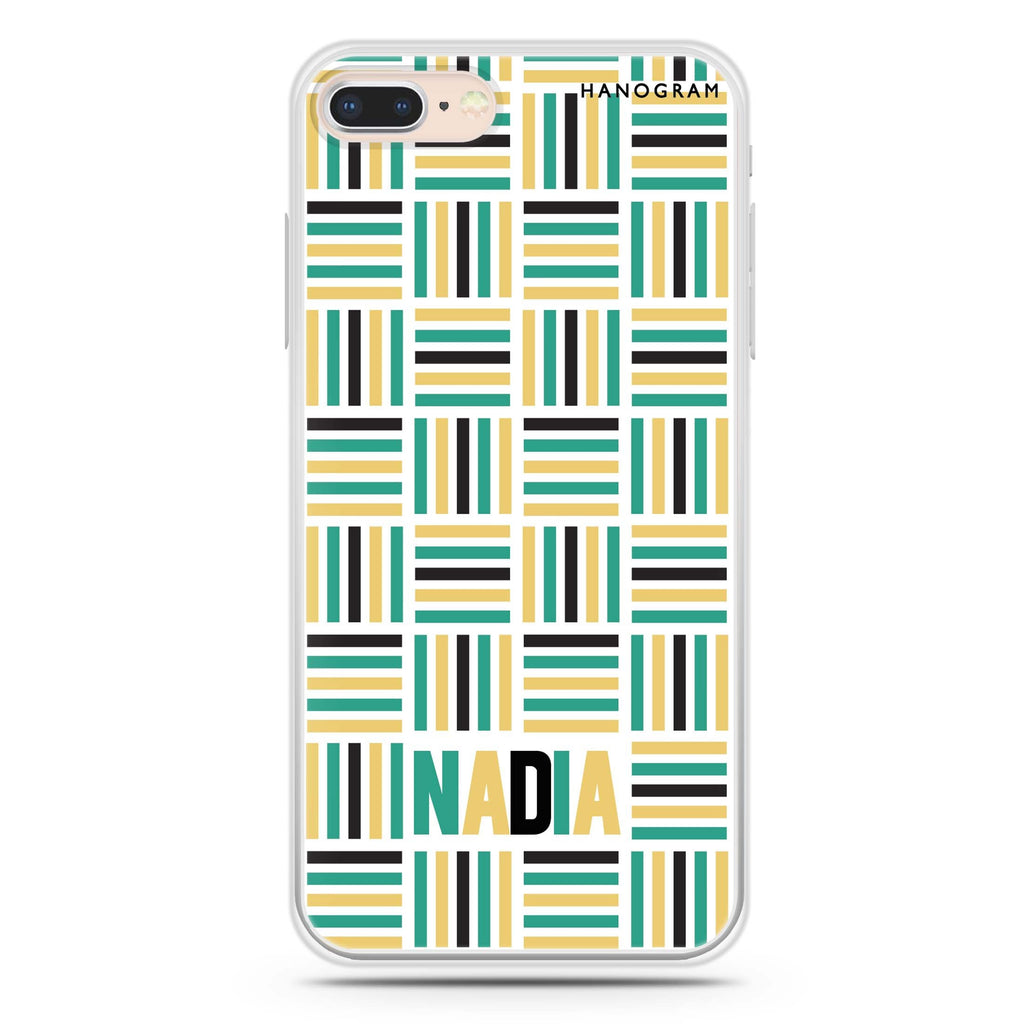 Stripes Camo iPhone 7 Plus Ultra Clear Case