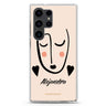 Lovely Face personalized name Samsung Galaxy S26/S25/S24/S23/S22 Ultra ultra clear case, transparent design, main view