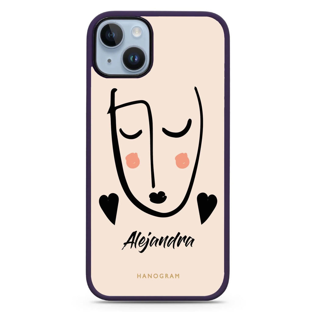 Lovely Face iPhone 14 Plus MagSafe Compatible Impact Guard Bumper Case