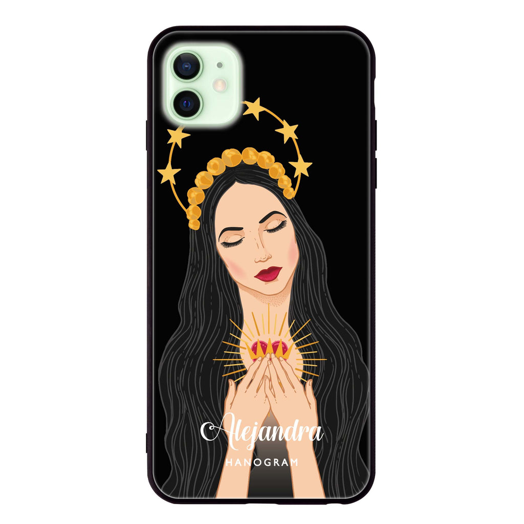 The Virgin Mary iPhone 12 Glass Case
