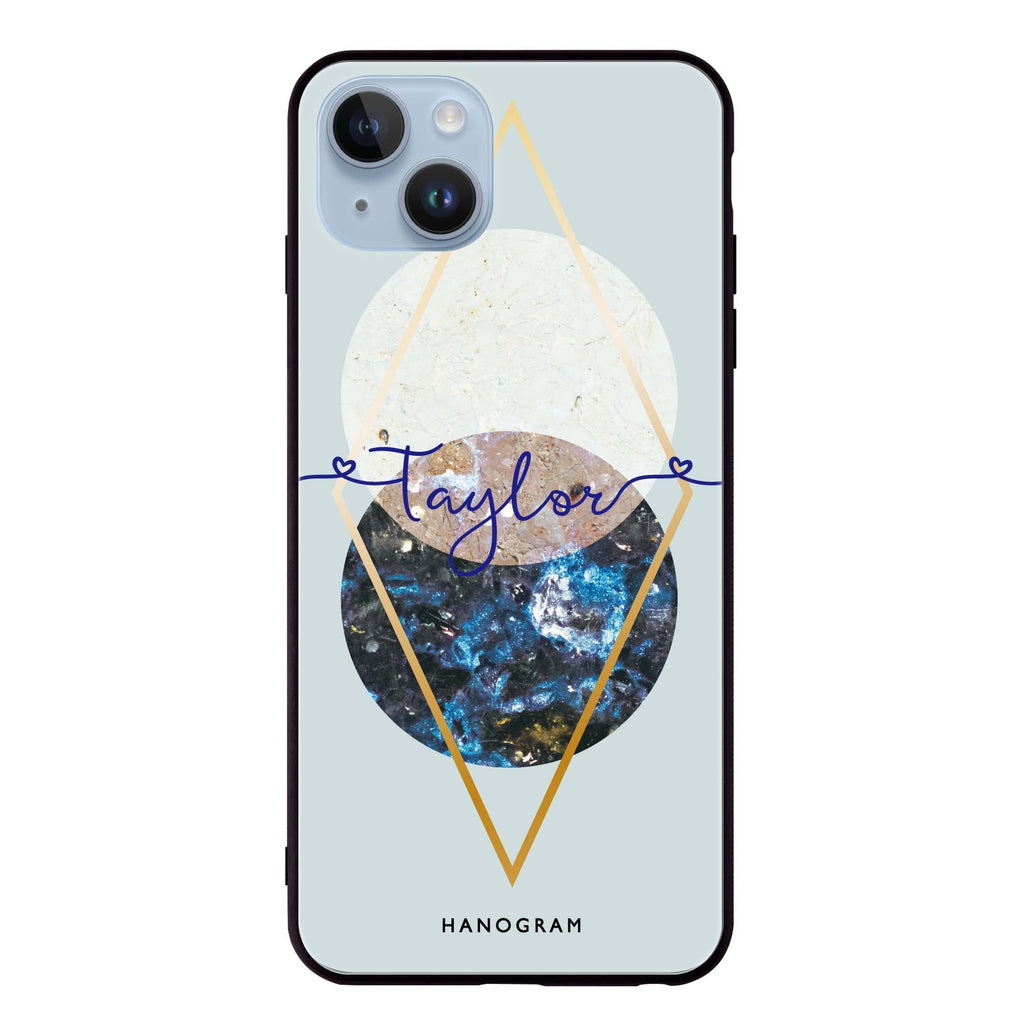 Marble Abstract I iPhone 14 Plus Glass Case