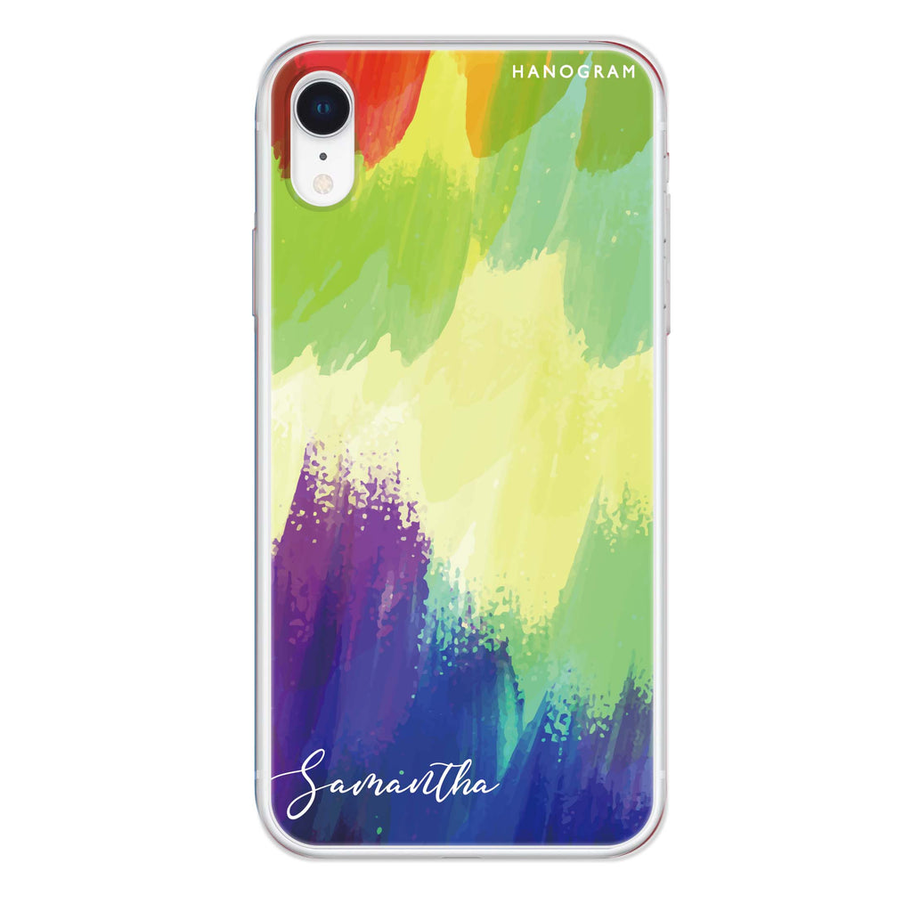 Watercolor Abstract iPhone XR Ultra Clear Case