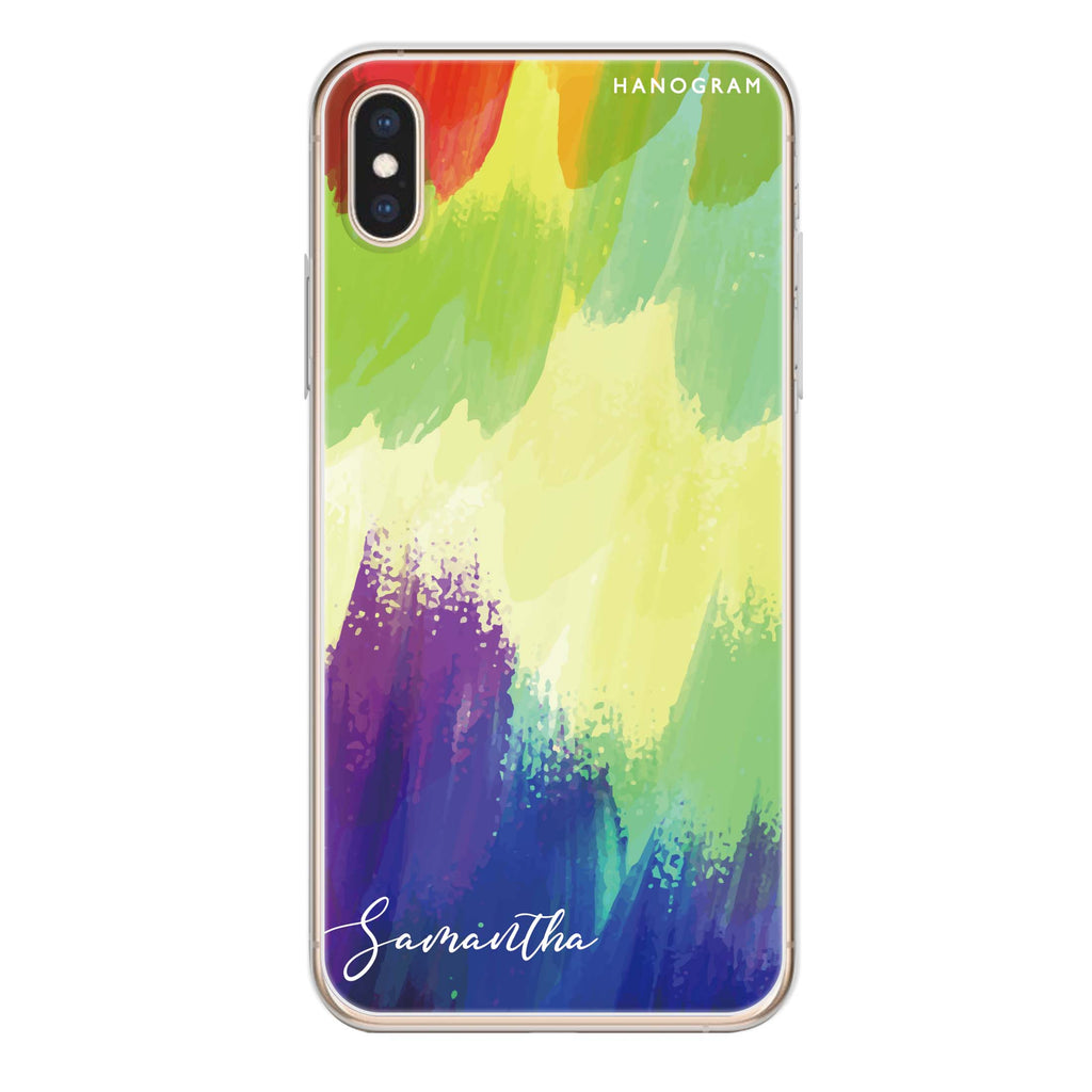 Watercolor Abstract iPhone XS Max Ultra Clear Case