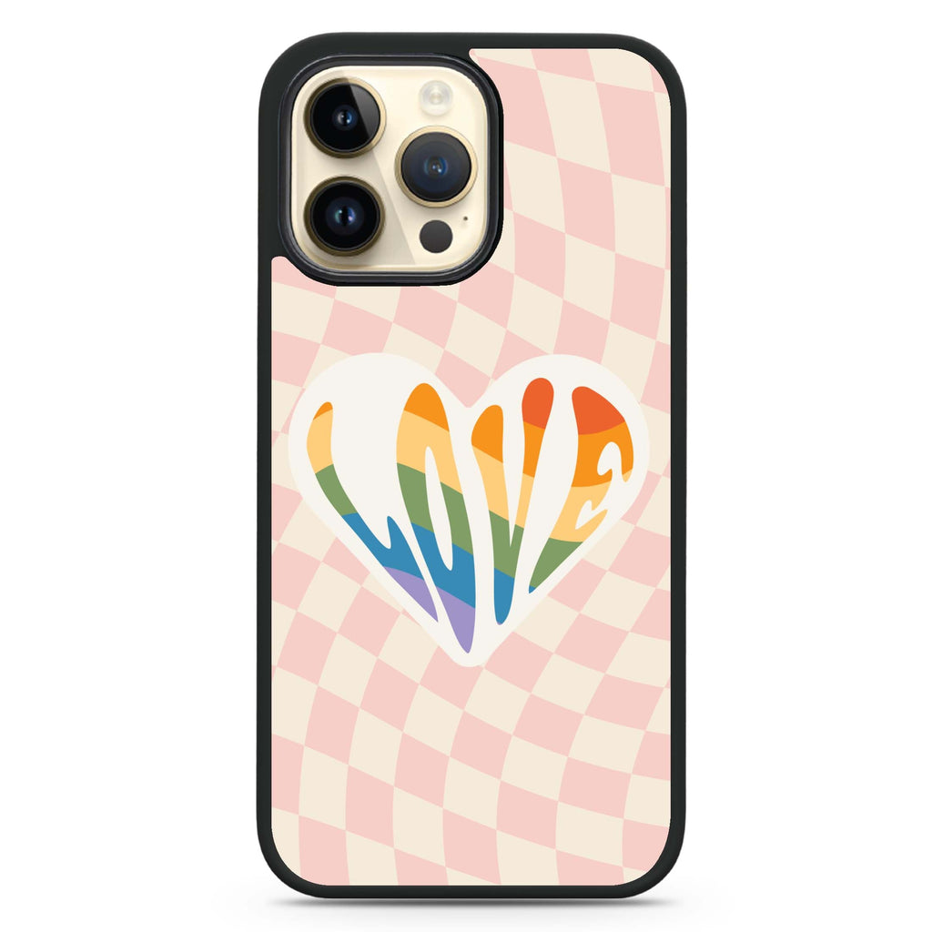 Rainbow LOVE MagSafe Compatible Impact Guard Bumper Case