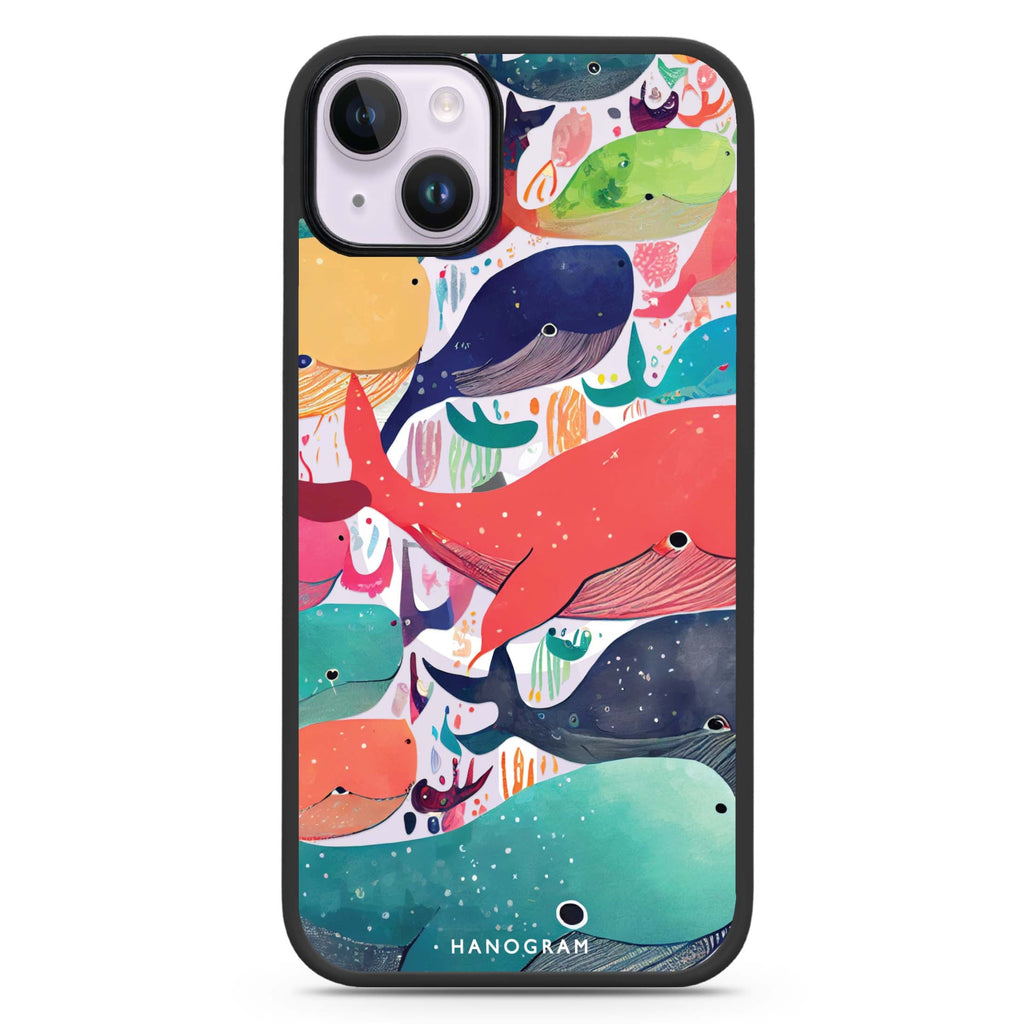 Whale Ocean iPhone 14 Plus MagSafe Compatible Impact Guard Bumper Case
