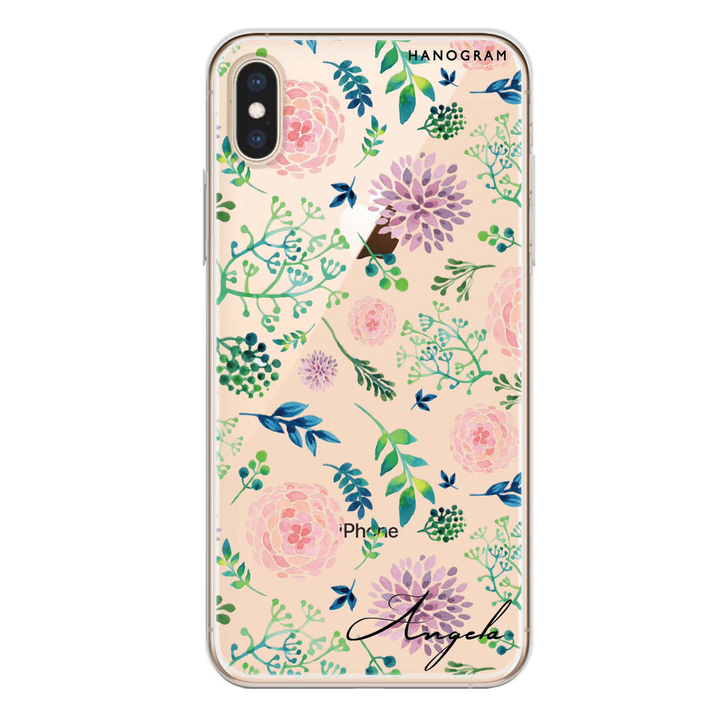 Paint Flower iPhone XS Ultra Clear Case
