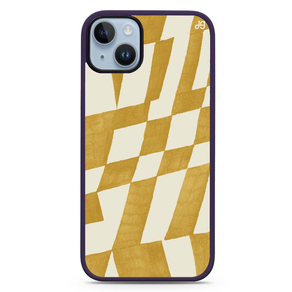 Abstract Paint Pattern iPhone 14 Plus MagSafe Compatible Impact Guard Bumper Case
