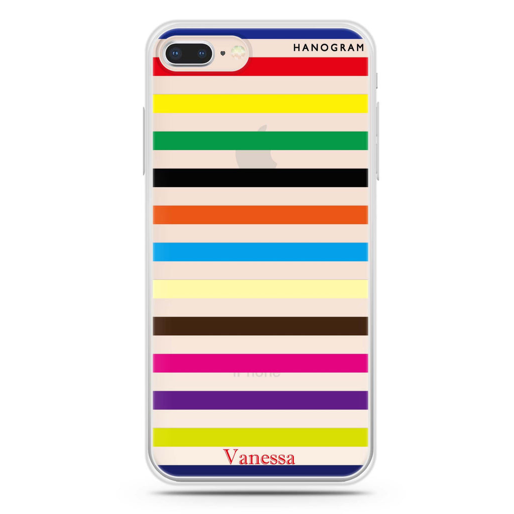 colorful stripe iPhone 7 Plus Ultra Clear Case
