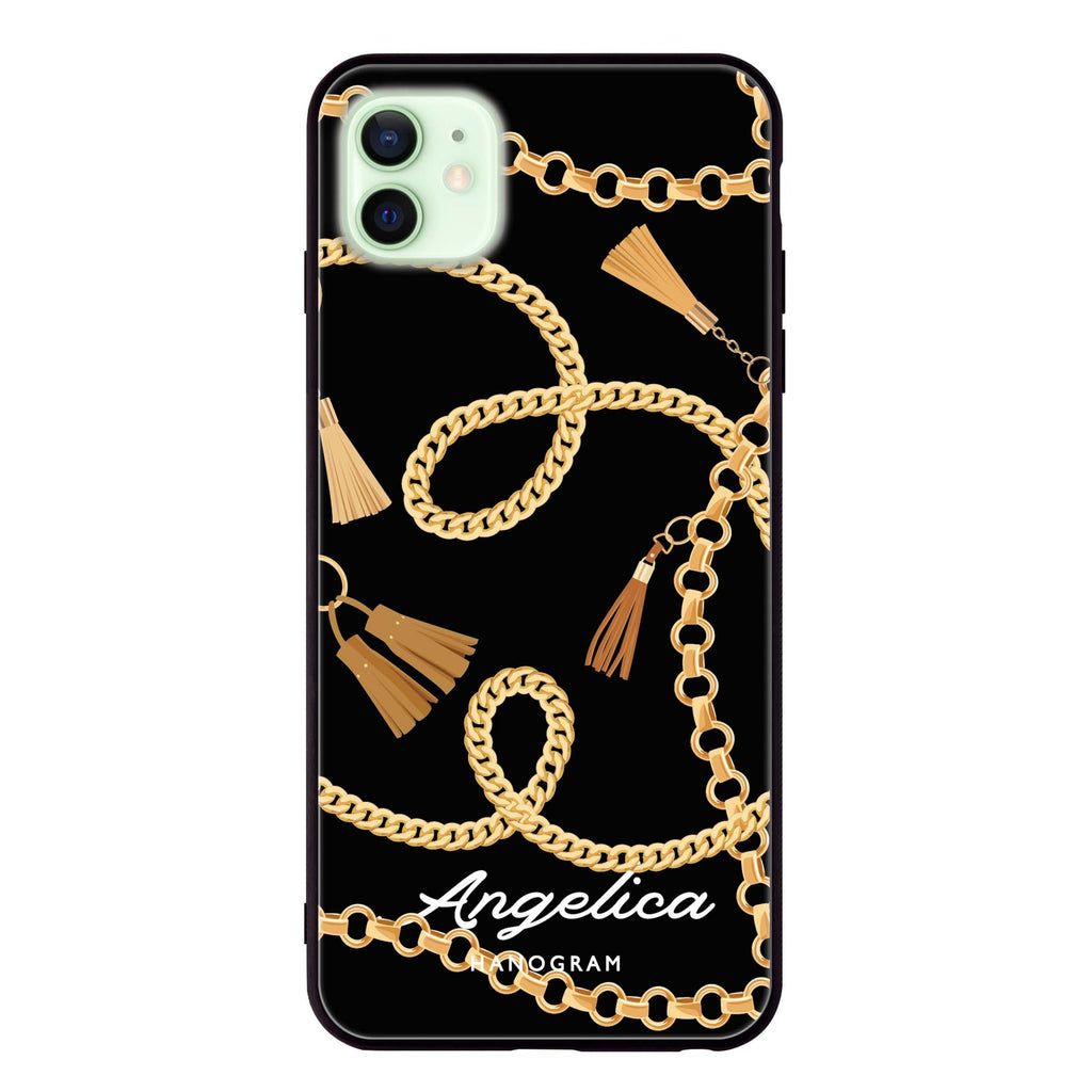 Belt and Chain I iPhone 12 Glass Case