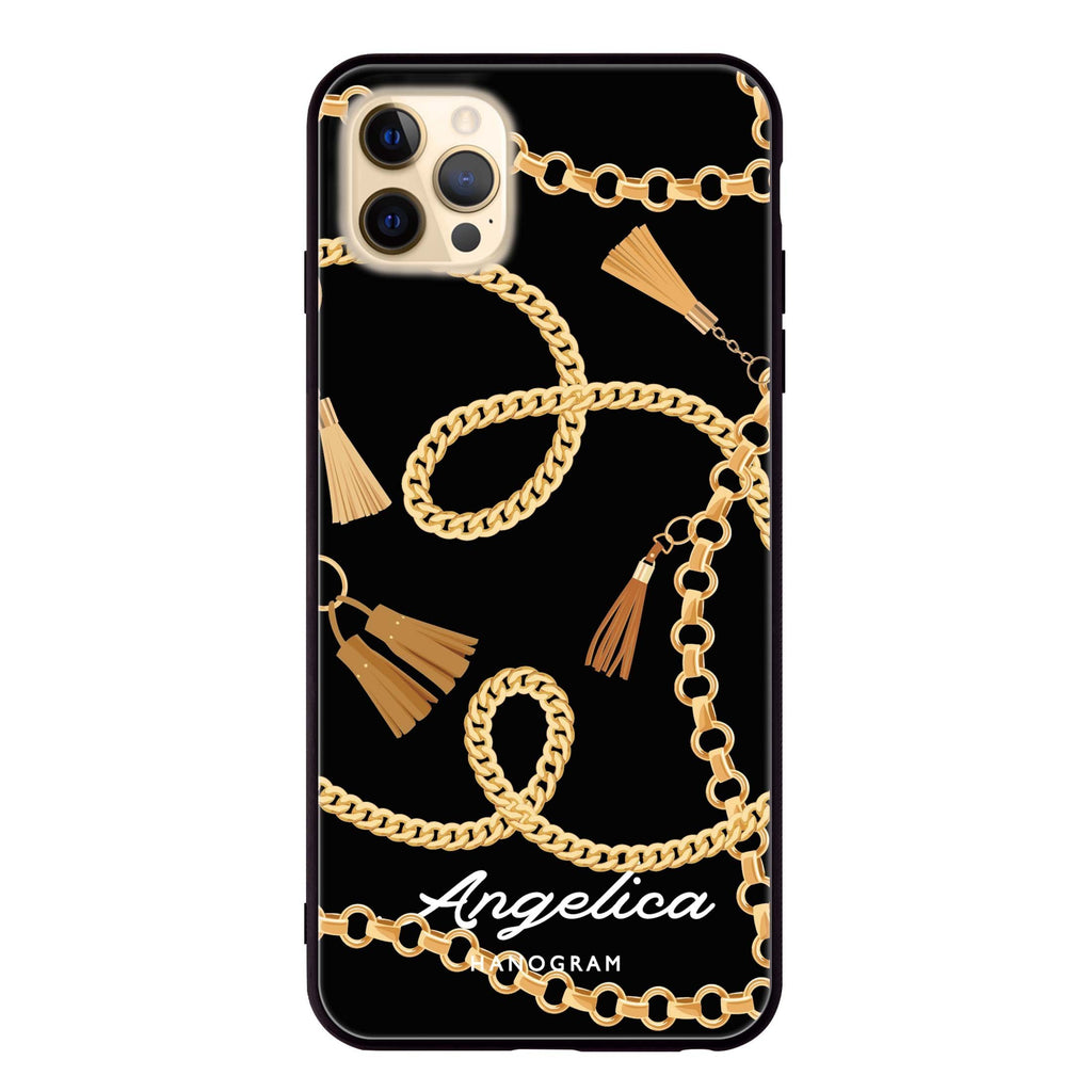 Belt and Chain I iPhone 12 Pro Glass Case