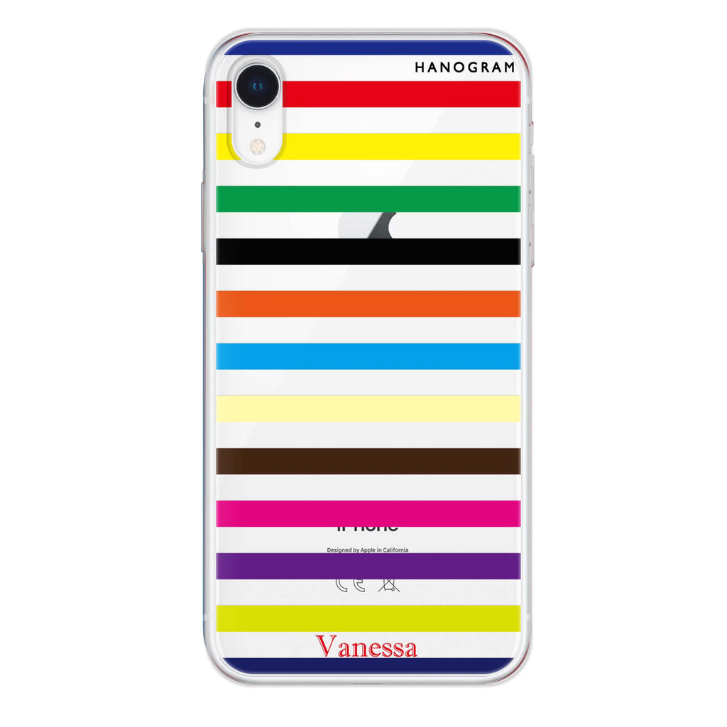 colorful stripe iPhone XR Ultra Clear Case