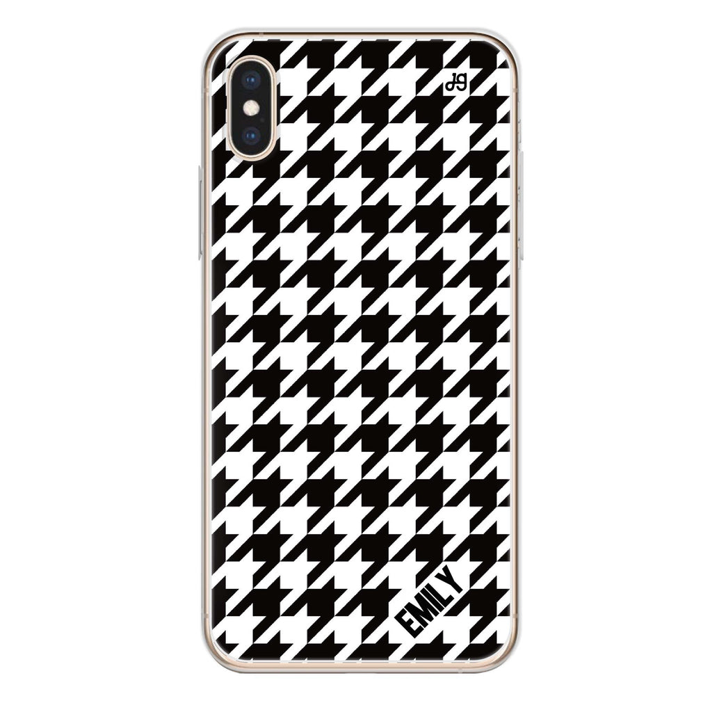 Houndstooth iPhone XS Max Ultra Clear Case