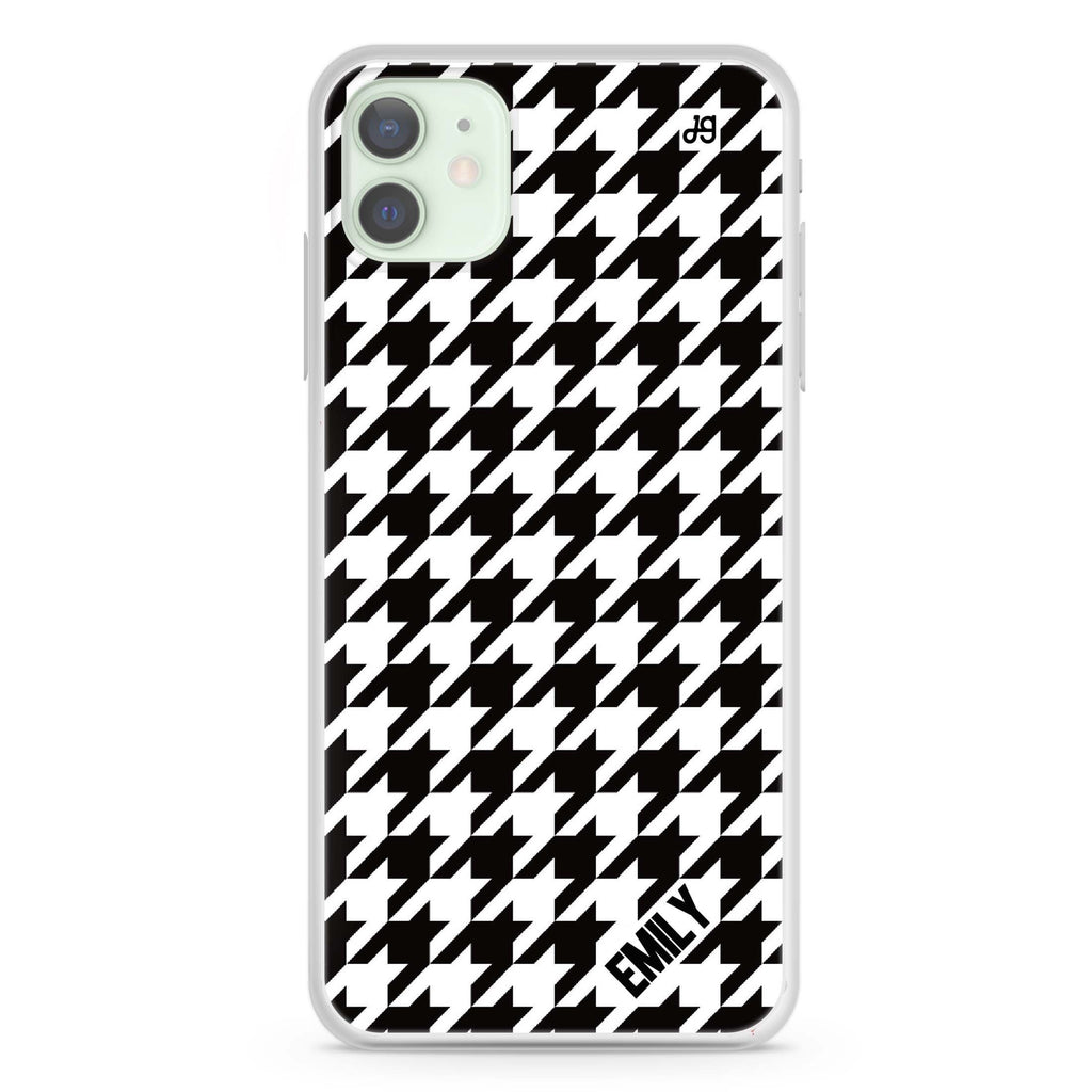 Houndstooth iPhone 12 mini Ultra Clear Case