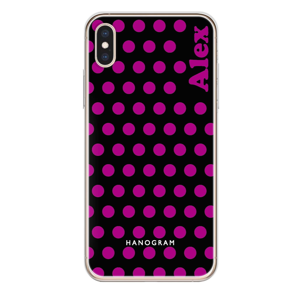 Wave Dots iPhone XS Ultra Clear Case
