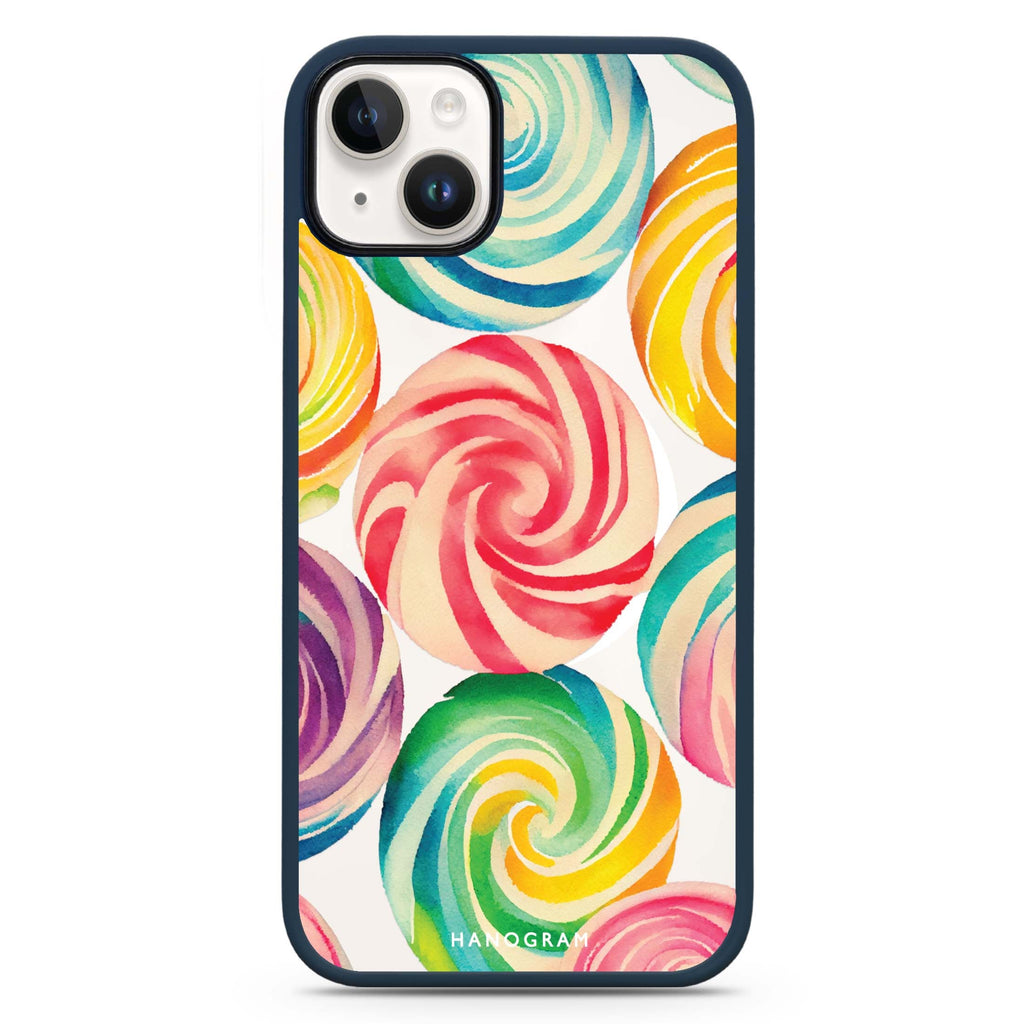 Abstract Candy iPhone 14 Plus MagSafe Compatible Impact Guard Bumper Case