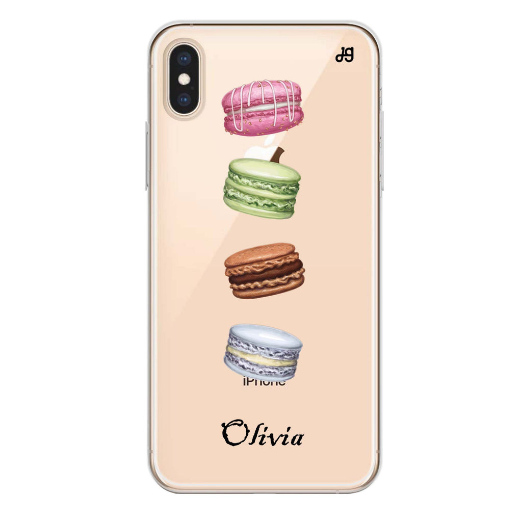 Delicious Macarons iPhone XS Ultra Clear Case